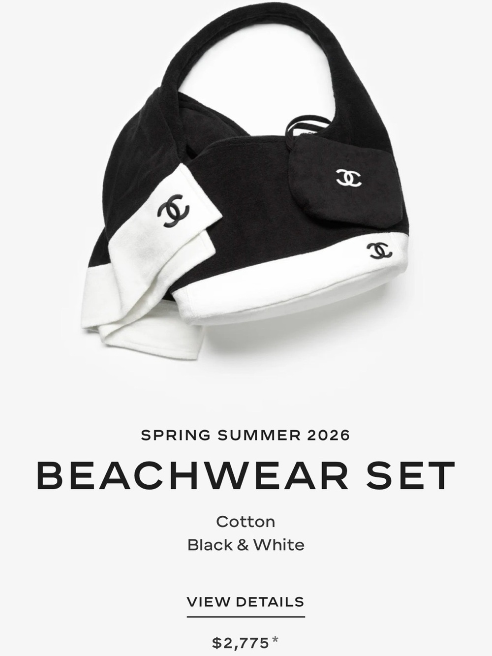 Chanel Coco Beach S/S 26 Beachwear Set